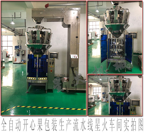 自動化開心果包裝機械設備,全自動開心果包裝生產流水線